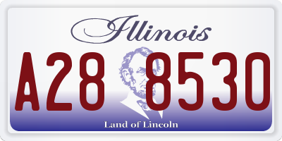 IL license plate A288530