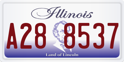 IL license plate A288537