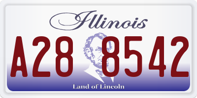 IL license plate A288542