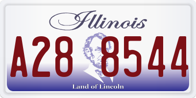 IL license plate A288544