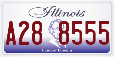 IL license plate A288555