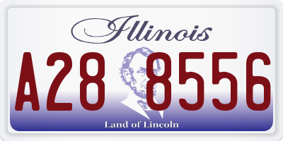IL license plate A288556