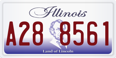 IL license plate A288561