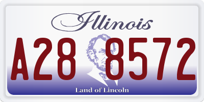 IL license plate A288572