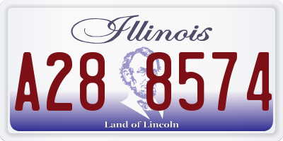 IL license plate A288574