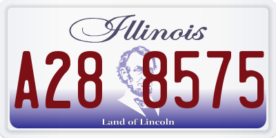 IL license plate A288575