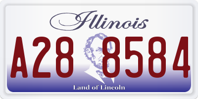 IL license plate A288584
