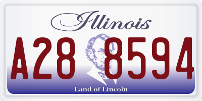 IL license plate A288594