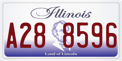 IL license plate A288596