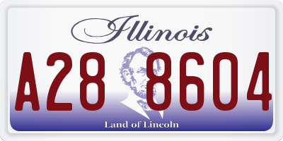 IL license plate A288604