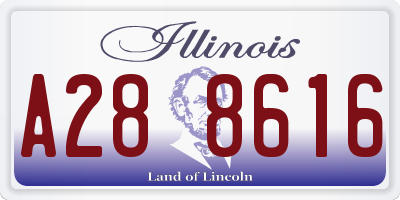 IL license plate A288616