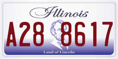 IL license plate A288617
