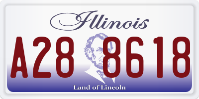 IL license plate A288618