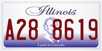 IL license plate A288619