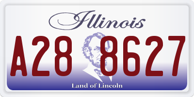 IL license plate A288627