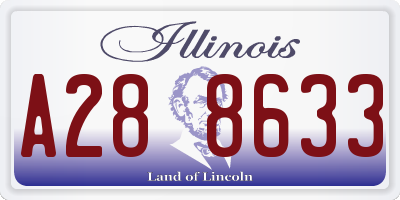 IL license plate A288633