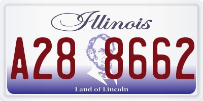 IL license plate A288662