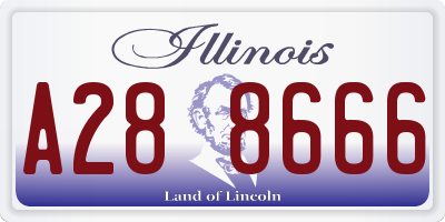 IL license plate A288666