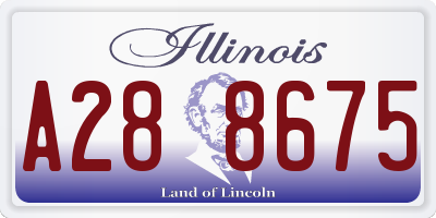 IL license plate A288675