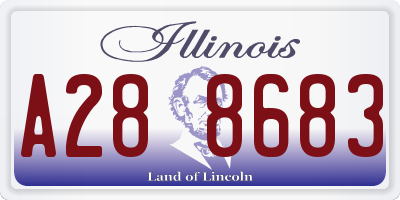 IL license plate A288683