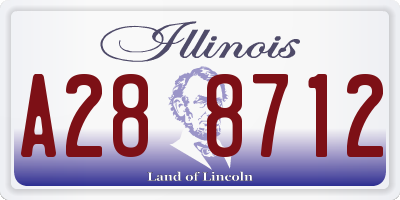 IL license plate A288712
