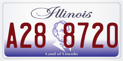 IL license plate A288720