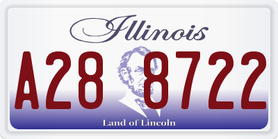 IL license plate A288722