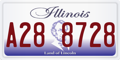 IL license plate A288728
