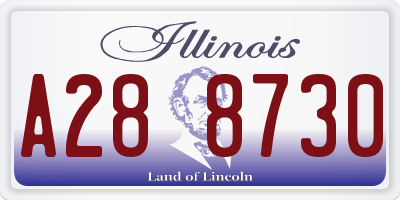 IL license plate A288730