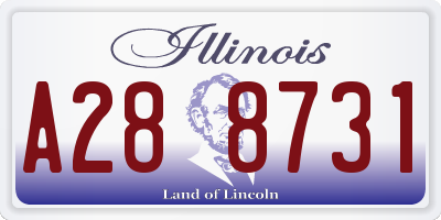 IL license plate A288731