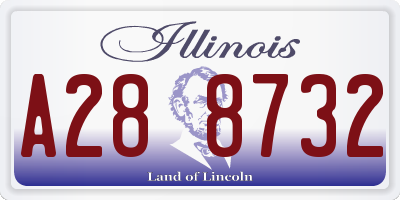 IL license plate A288732
