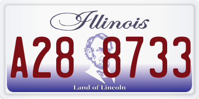 IL license plate A288733