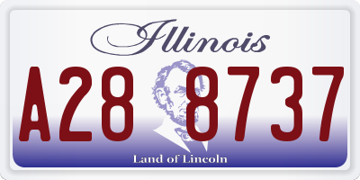 IL license plate A288737