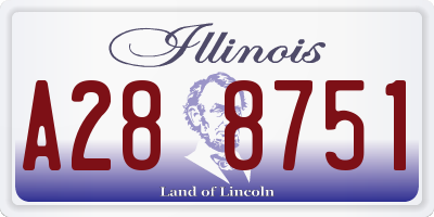 IL license plate A288751