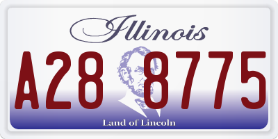 IL license plate A288775