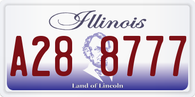 IL license plate A288777