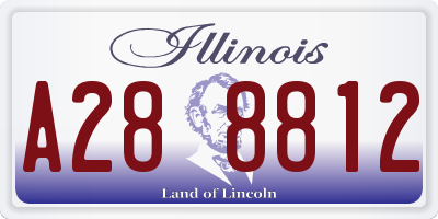 IL license plate A288812