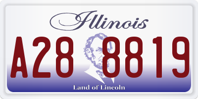 IL license plate A288819