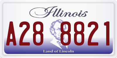 IL license plate A288821