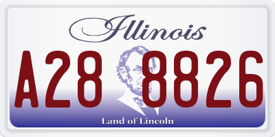 IL license plate A288826