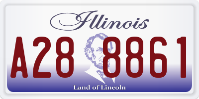 IL license plate A288861