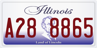 IL license plate A288865