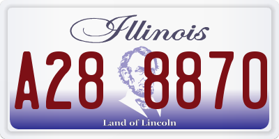 IL license plate A288870