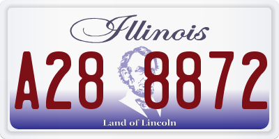 IL license plate A288872