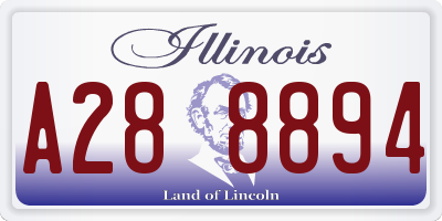IL license plate A288894