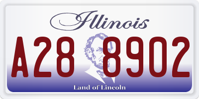 IL license plate A288902