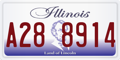 IL license plate A288914