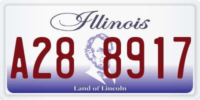IL license plate A288917
