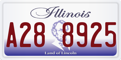 IL license plate A288925