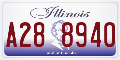 IL license plate A288940